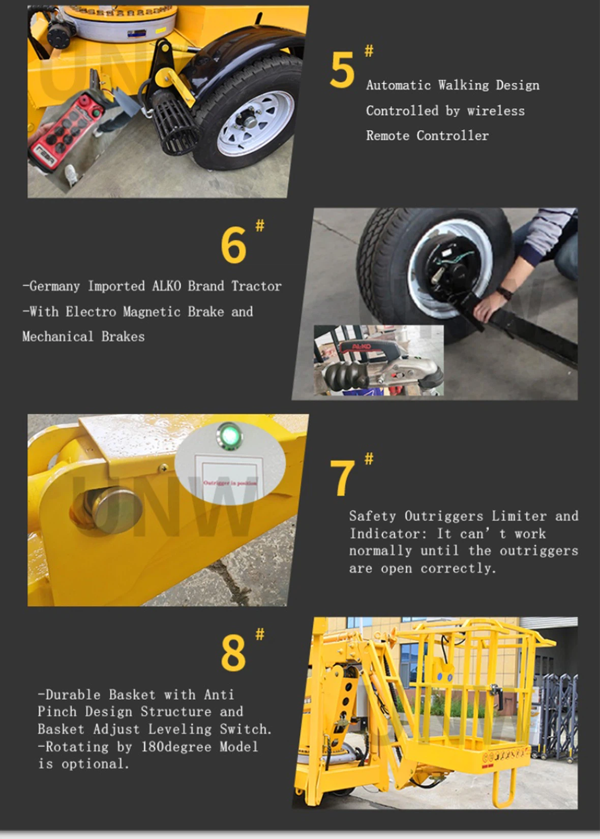 cheap boom lift trailer